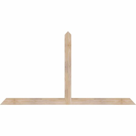 Ekena Millwork Portland Smooth Timber Gable Bracket, Douglas Fir, 72"W x 39"H x 1 1/2"D x 3 1/2"F, 13/12 Pitch GBW072X39X0204POR00SDF